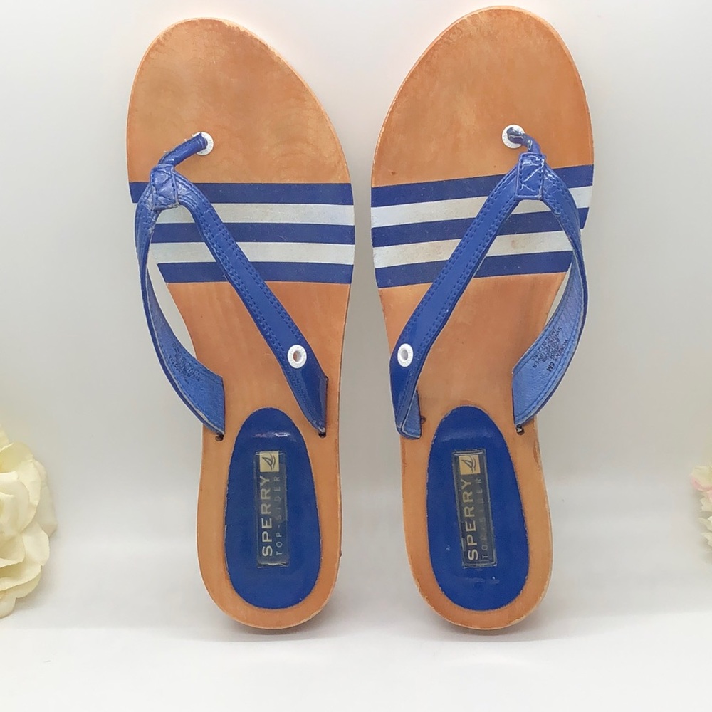 Sperry Top Sider heeled thong sandal